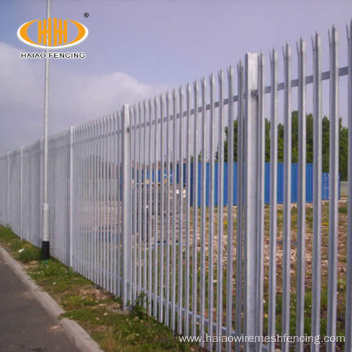 Durable pvc coated security steel palisade fence panels